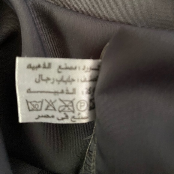 GOLDEN MOUNTAINS throbe full length gray gold embroidery zip mockneck NEW size M - Picture 8 of 14